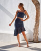 Skyler Two Piece Dress Set - Navy